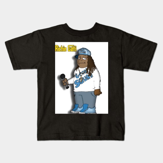 Richie Gatti Kids T-Shirt by Art Of Lunatik